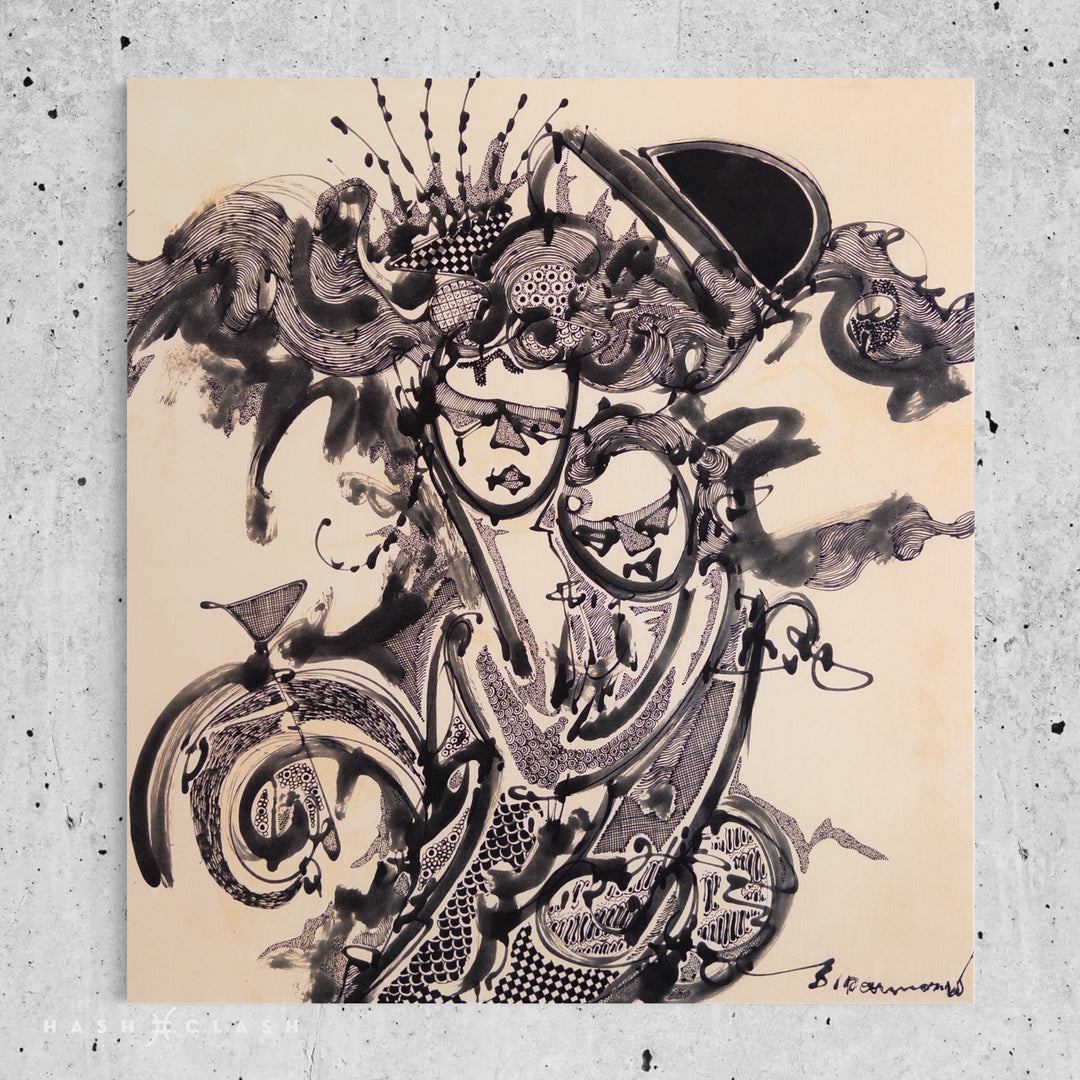 Batik art - Woman with Child - Bambang Dharmo - HashClash