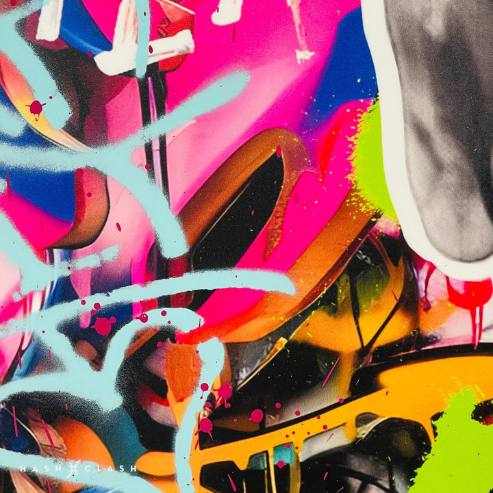 Street art - Karl Lagerfeld - AIIROH - HashClash