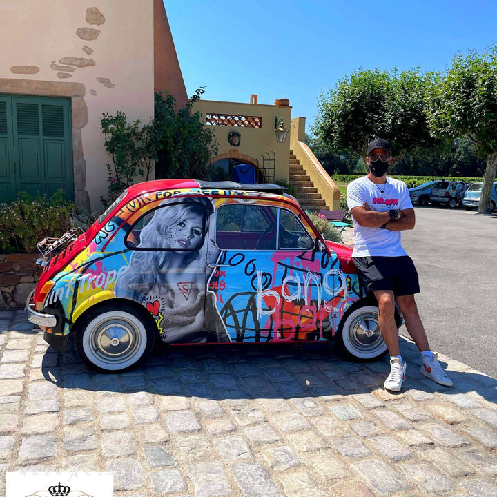 Street art - Karl Lagerfeld - AIIROH - HashClash